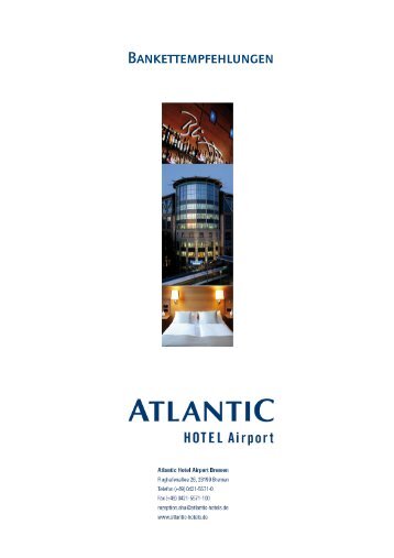 Bankettmappe aktuell 1 - ATLANTIC Hotels