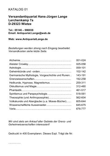 Download - Versandantiquariat Hans-Juergen Lange