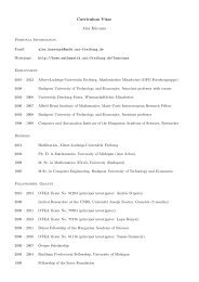 Curriculum Vitae Alex Küronya