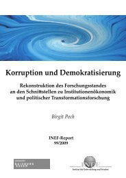 Birgit Pech Korruption und Demokratisierung - INEF