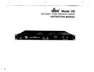 150 Owner's Manual-English - dbx