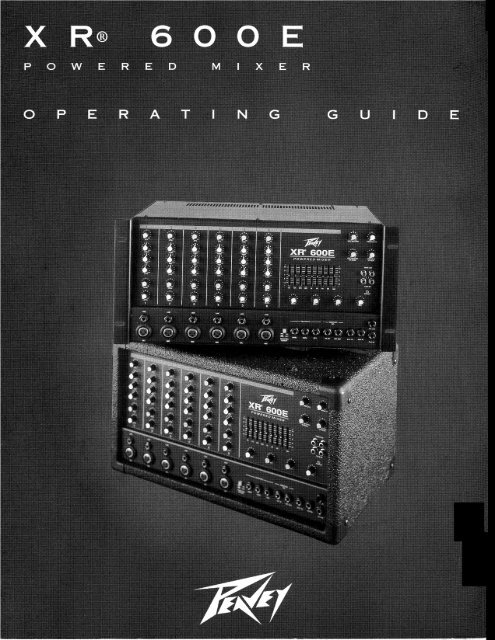 peavey xr 600e powered mixer