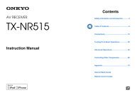 Onkyo TX-NR515 Manual - Eiki