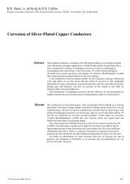 Corrosion of Silver-Plated Copper Conductors - NEPP