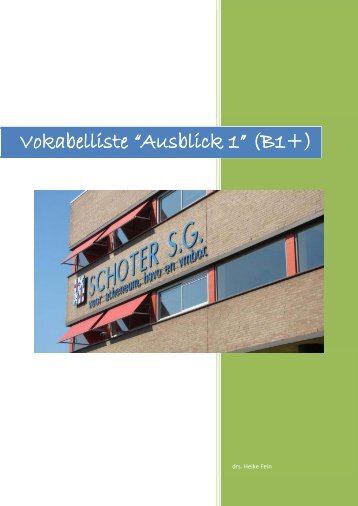 Vokabelliste Deutsch-Niederländisch - Hueber