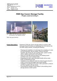 RWE Epe Cavern Storage Facility - PSE Engineering GmbH