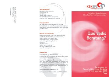 KBK-Quo vadis Beratung.indd - Psychologische Beratung und ...