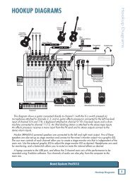 HOOKUP DIAGRAMS - Mackie