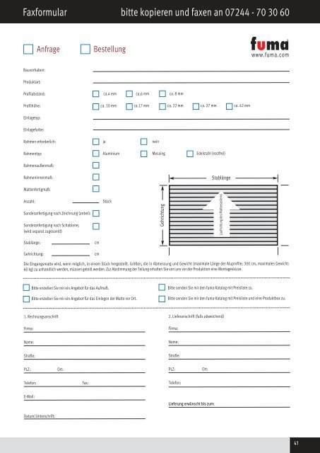 Katalog FUMA Fußmatten-Systeme 2012 als PDF