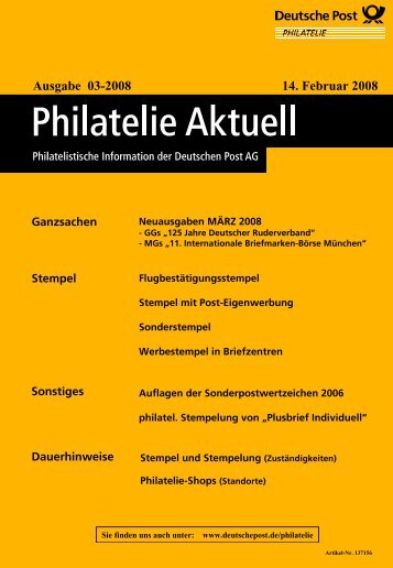 Ansicht und Download (PDF) - Deutsche Post - Philatelie