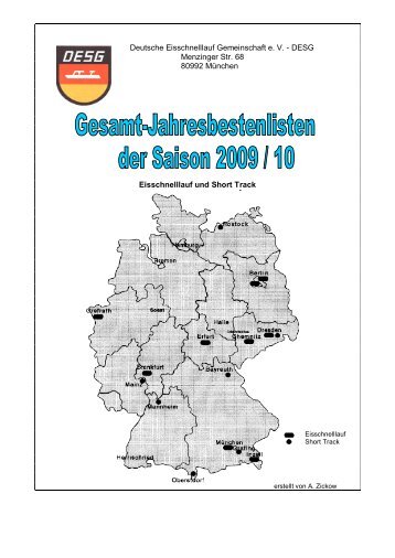 Gesamtjahresbestenlisten der Saison 2009-2010 - DESG