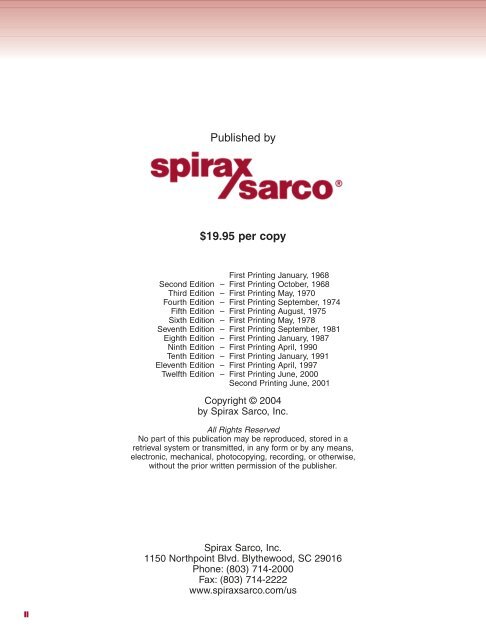 2000 Hook-up Book - Spirax Sarco