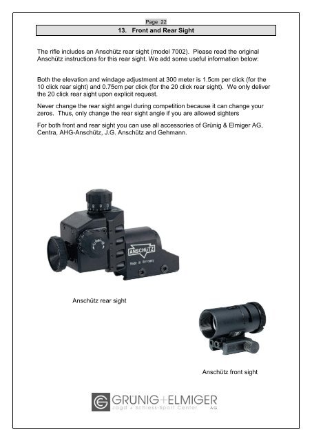 FT300 Instruction Manual - Grünig & Elmiger AG