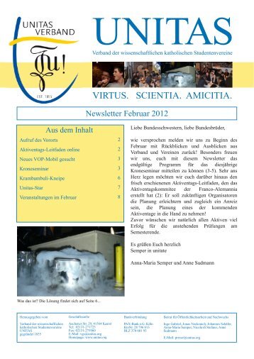 VIRTUS. SCIENTIA. AMICITIA. - Unitas