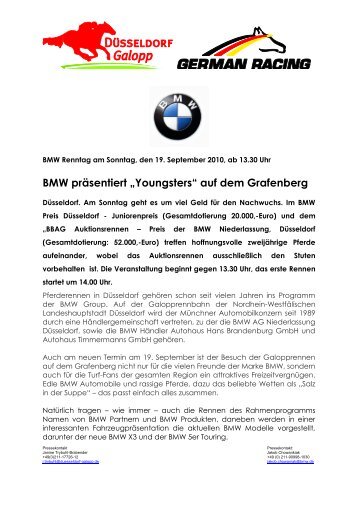 BMW präsentiert „Youngsters“ auf dem Grafenberg - German Racing