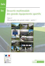 Desserte multimodale des grands équipements sportifs - tome 2