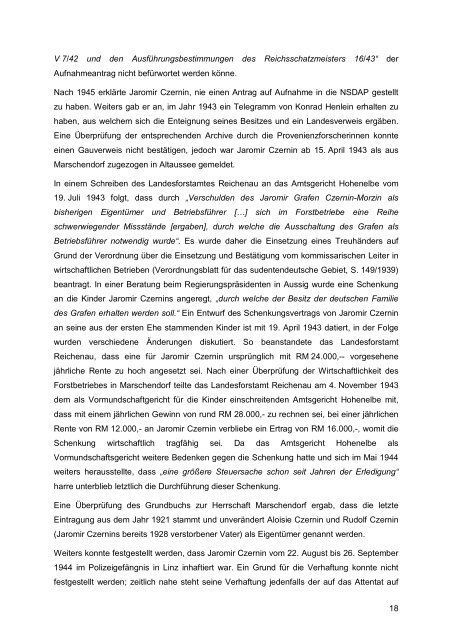 Beschluss Jaromir Czernin - Kunstrestitution.at