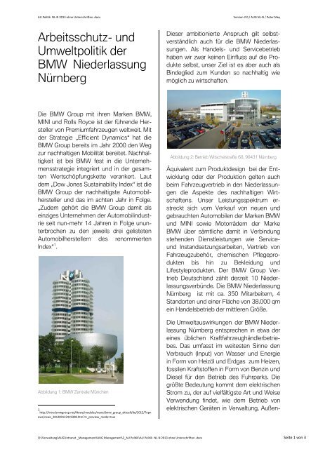 Artikel Herunterladen Pdf 260k Bmw Niederlassung Nurnberg
