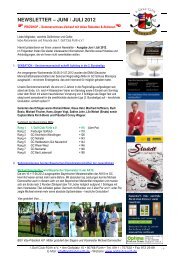 NEWSLETTER – JUNI / JULI 2012 - Golfclub Fürth