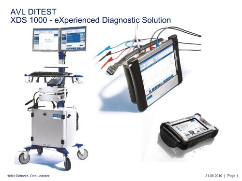 AVL DITEST XDS 1000 â€“ EXperienced Diagnostic Solution