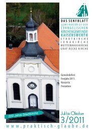 das senfblatt - Evangelische Kirchengemeinde Kaiserswerth