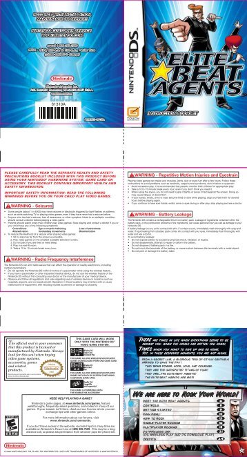 Elite beat agent manual - Nintendo