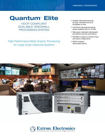 Quantum™ Elite - Extron Electronics