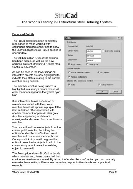 What's New in StruCad V12 - Computer Control Systems