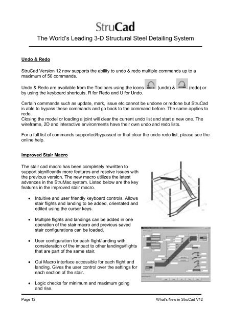 What's New in StruCad V12 - Computer Control Systems