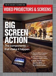 Download this Special Report on Projectors & Screens - Electronic ...