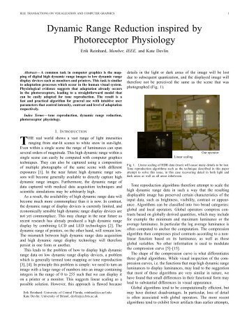 Dynamic Range Reduction inspired by Photoreceptor Physiology