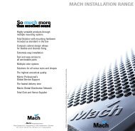 MACH INSTALLATION RANGE - Martin