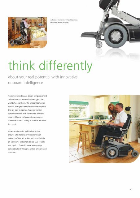 The intelligent Etac E800 range of powerchairs - Etac.com