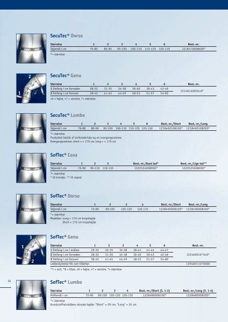 Produktkatalog - Bandager og ortoser (PDF, 6,94 MB - Bauerfeind