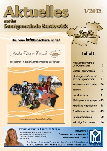 Ausgabe 01/2013 - Samtgemeinde Bardowick