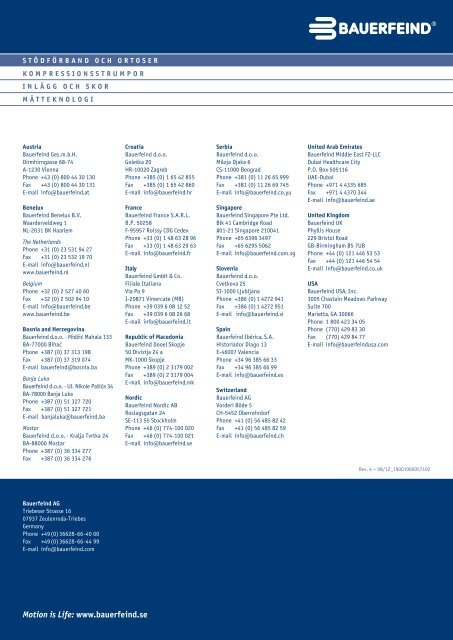 Produktkatalog - 2012-2013 Systematisk behandling. - Bauerfeind