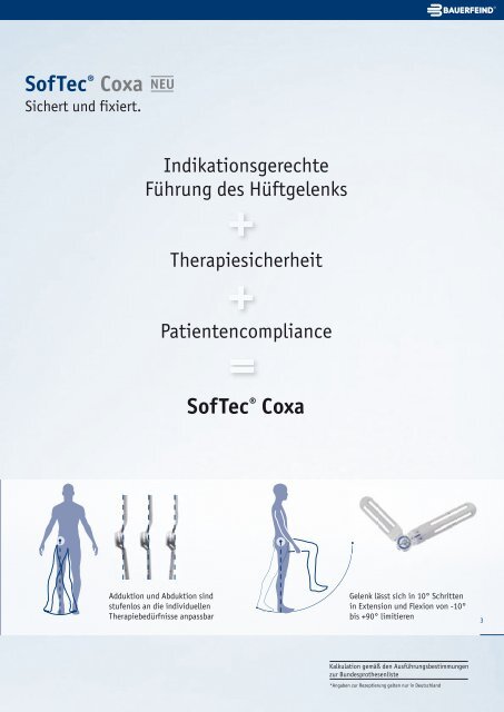 Sof Tec® Coxa Therapiesicherheit und ... - Swissorthoma.ch