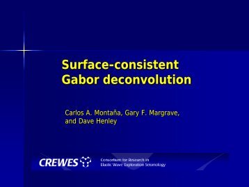 Surface-consistent Gabor deconvolution