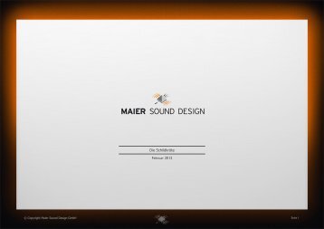 MAIER SOUND Schildkröte [PDF] - Maier Sound Design