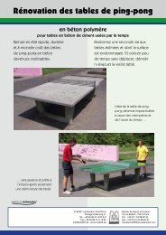 Dépliant Rénovation des tables de ping-pong - Maillith