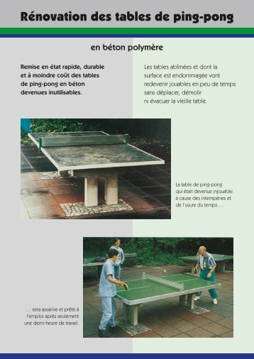 Rénovation des tables de ping-pong - Maillith