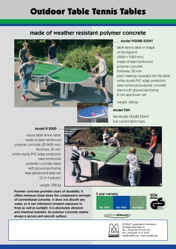 Outdoor Table Tennis Tables - Maillith