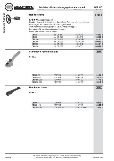 Preisliste 2012 Gebäudetechnik_DT.indd