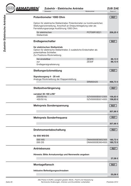 Preisliste 2012 Gebäudetechnik_DT.indd