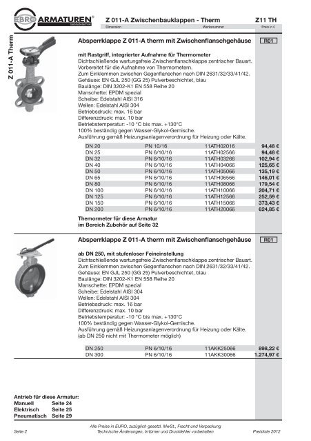 Preisliste 2012 Gebäudetechnik_DT.indd