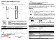 TFI 200 Infrarot Thermometer Bedienungsanleitung - Ebro