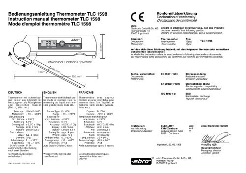 35+ Hobby Teich Funk-Thermometer Bedienungsanleitung,