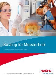 Katalog für Messtechnik - Ebro