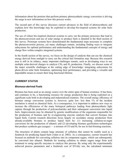 Basic Research Needs for Solar Energy Utilization - Office of ...