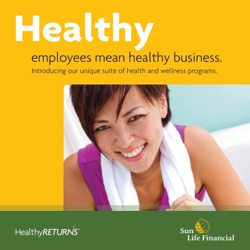 Healthy Returns Brochure E:Layout 1 - Sun Life Financial